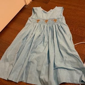 little girls light blue dress